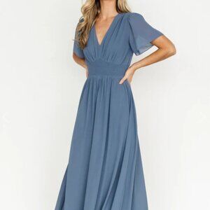 Baltic Born Birdie Dress in Emerald Teal (US24 - Altered)